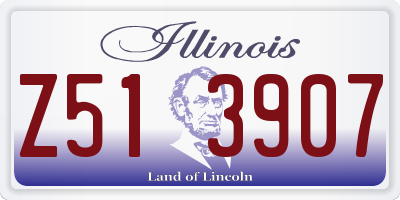 IL license plate Z513907