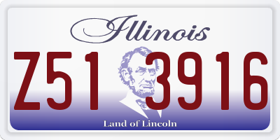 IL license plate Z513916