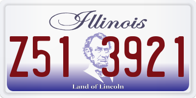 IL license plate Z513921