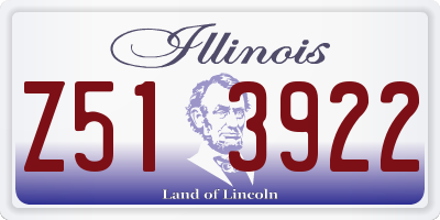IL license plate Z513922