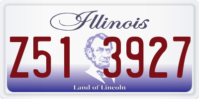 IL license plate Z513927