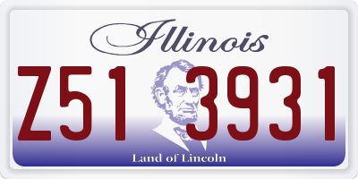 IL license plate Z513931