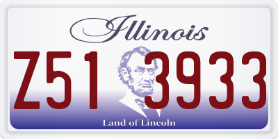 IL license plate Z513933