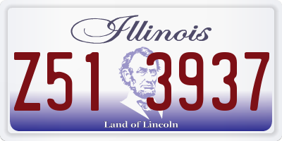 IL license plate Z513937