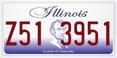 IL license plate Z513951
