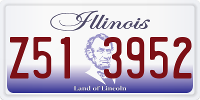 IL license plate Z513952