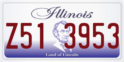 IL license plate Z513953