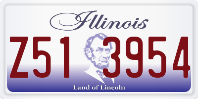 IL license plate Z513954