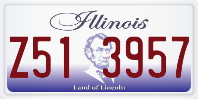 IL license plate Z513957