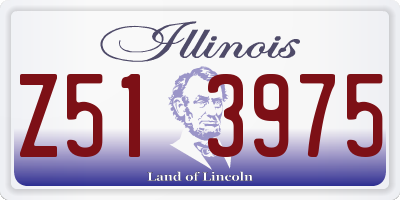 IL license plate Z513975