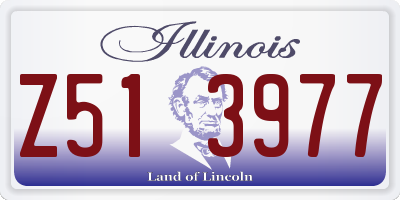 IL license plate Z513977
