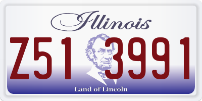 IL license plate Z513991