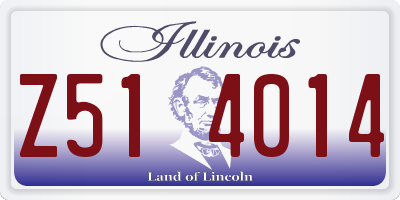 IL license plate Z514014