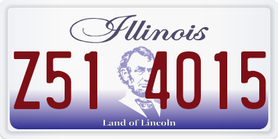 IL license plate Z514015