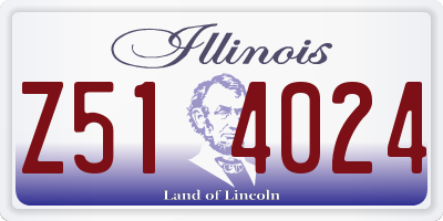IL license plate Z514024