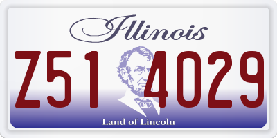IL license plate Z514029
