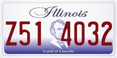 IL license plate Z514032