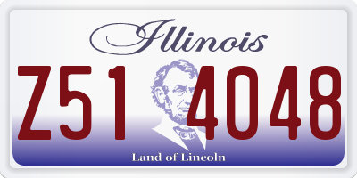 IL license plate Z514048