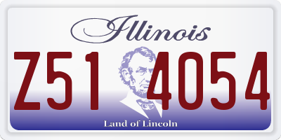 IL license plate Z514054