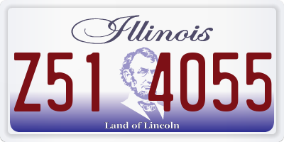 IL license plate Z514055