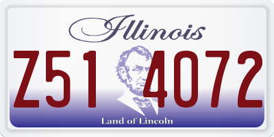 IL license plate Z514072