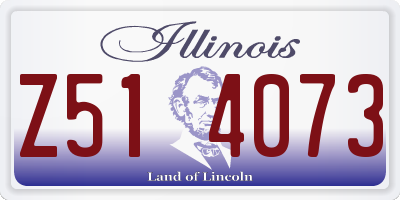 IL license plate Z514073