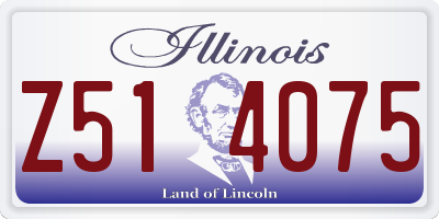 IL license plate Z514075