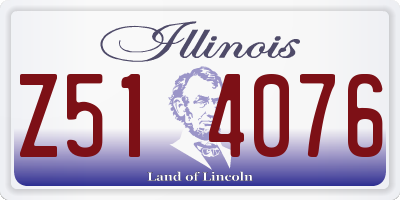 IL license plate Z514076