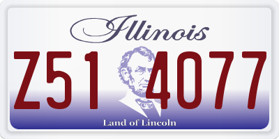 IL license plate Z514077