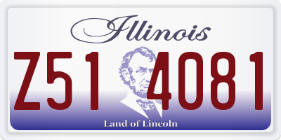 IL license plate Z514081