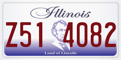 IL license plate Z514082