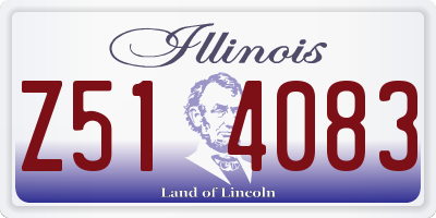 IL license plate Z514083