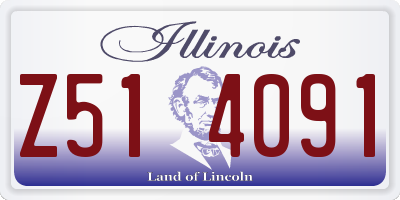 IL license plate Z514091