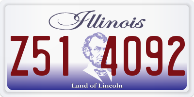 IL license plate Z514092