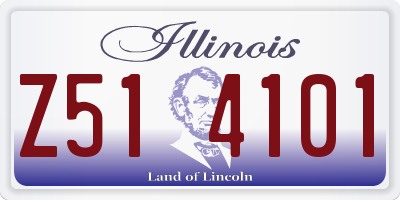 IL license plate Z514101