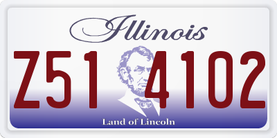 IL license plate Z514102