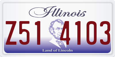 IL license plate Z514103