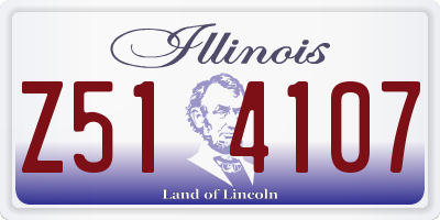 IL license plate Z514107