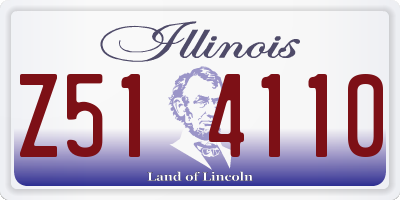 IL license plate Z514110