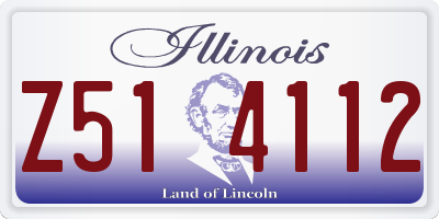 IL license plate Z514112