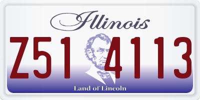 IL license plate Z514113
