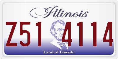 IL license plate Z514114