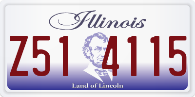 IL license plate Z514115
