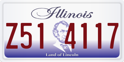 IL license plate Z514117