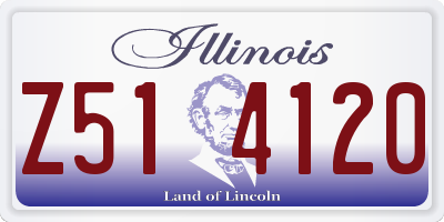 IL license plate Z514120