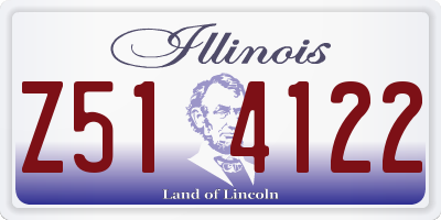 IL license plate Z514122