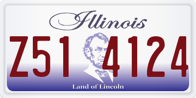 IL license plate Z514124