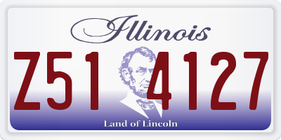 IL license plate Z514127