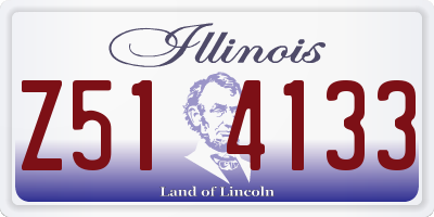 IL license plate Z514133