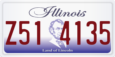 IL license plate Z514135